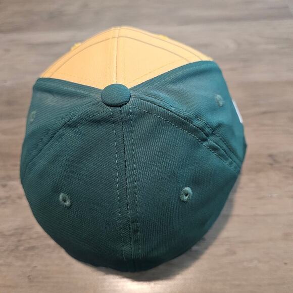 Baylor Bears Fitted Hat Cap Yellow Striped Embroidered BU NCAA Size 7 1/4 - Picture 4 of 8